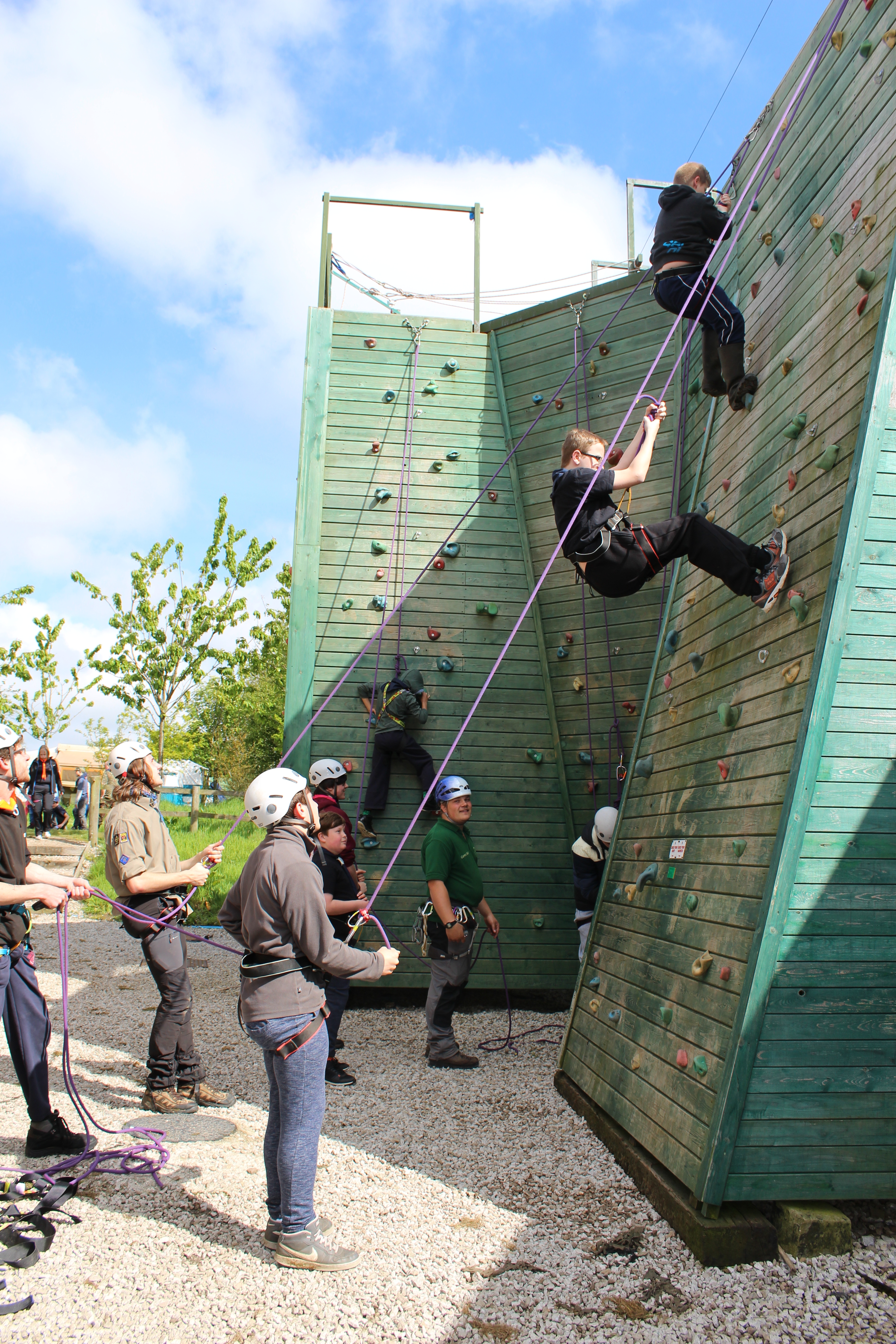 Outdoor Climbing Wall Bibbys Farm